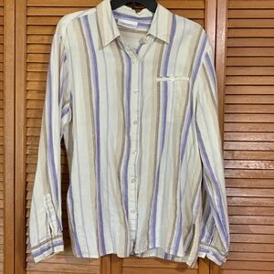 Coastal Grandma linen top